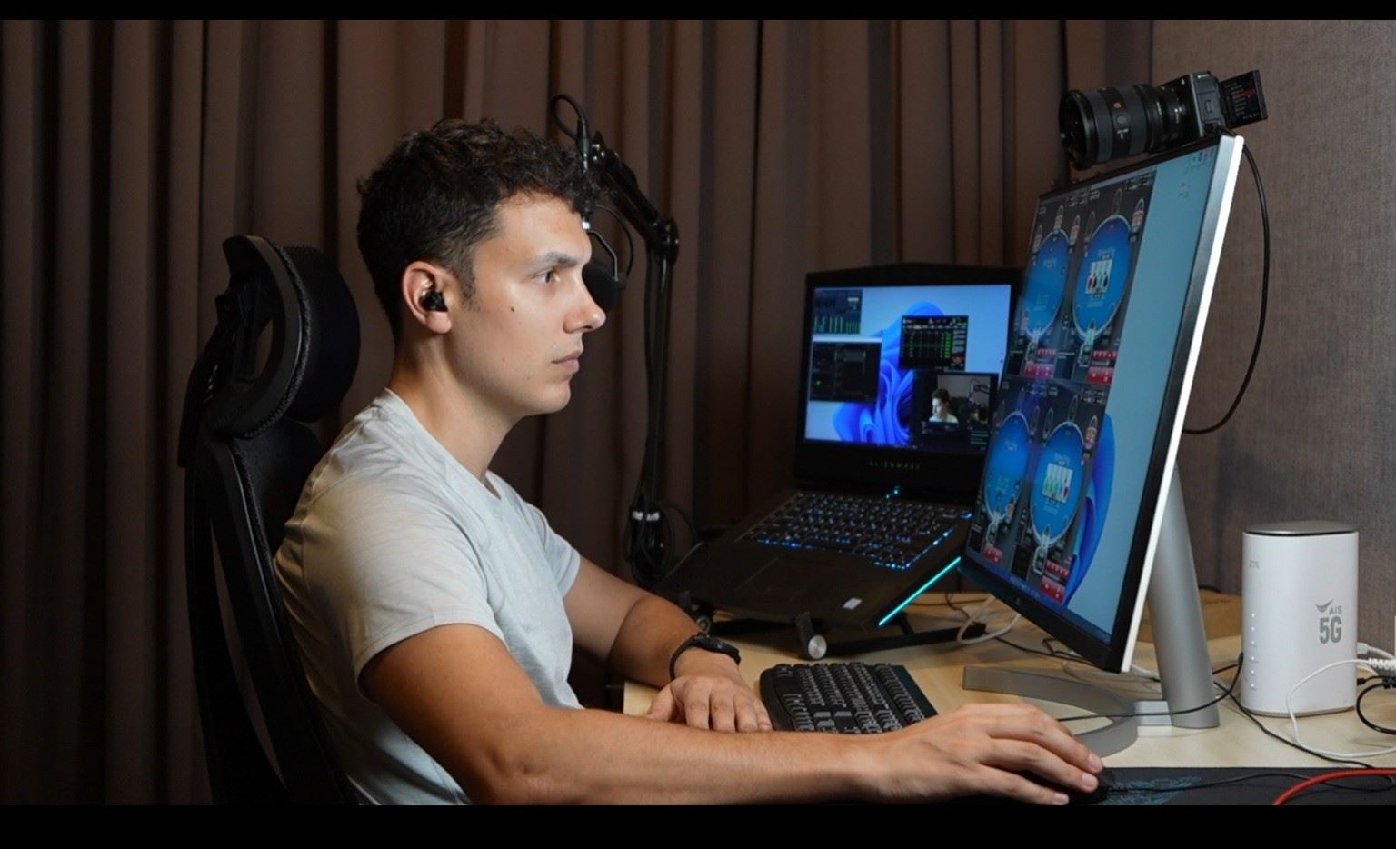 Chus Hansen jugando